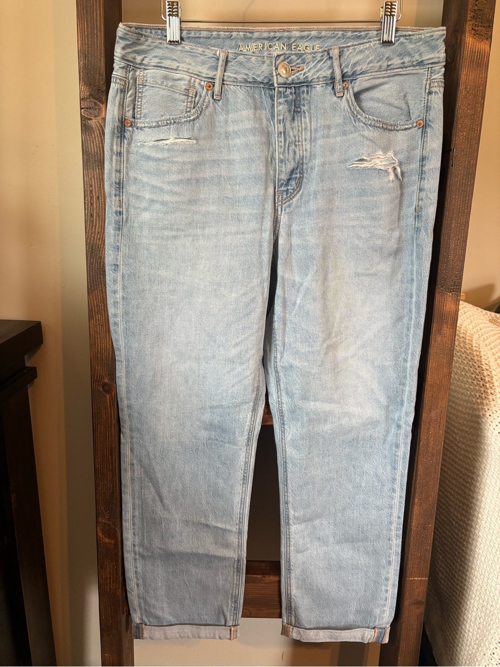 American Eagle Outfitters Distressed Tomgirl Jeans